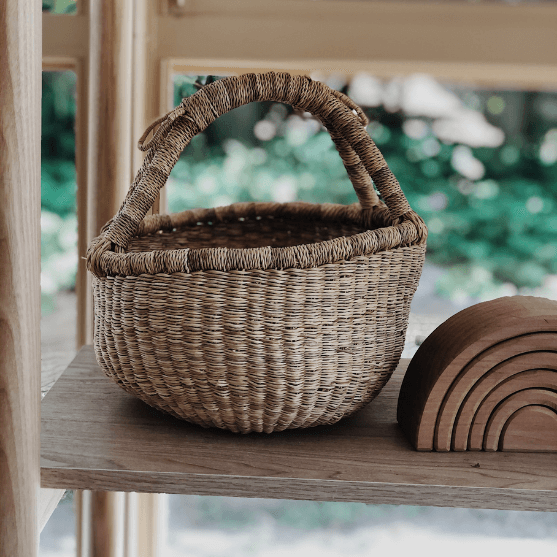 Mini Foraging Woven Bolga Basket