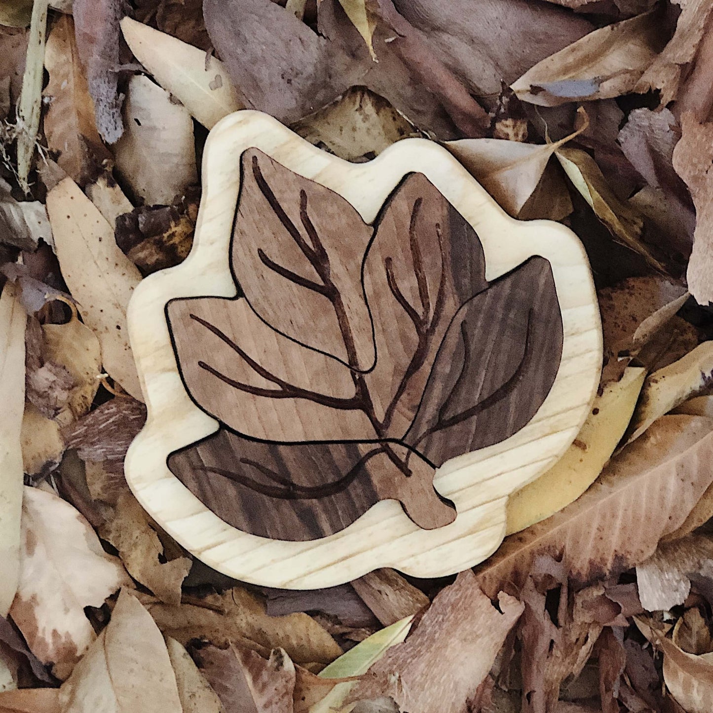 Maple Leaf Wooden Puzzle