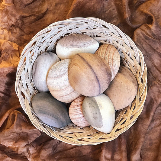 Open Ended Pebbles Wooden (Set of 9)