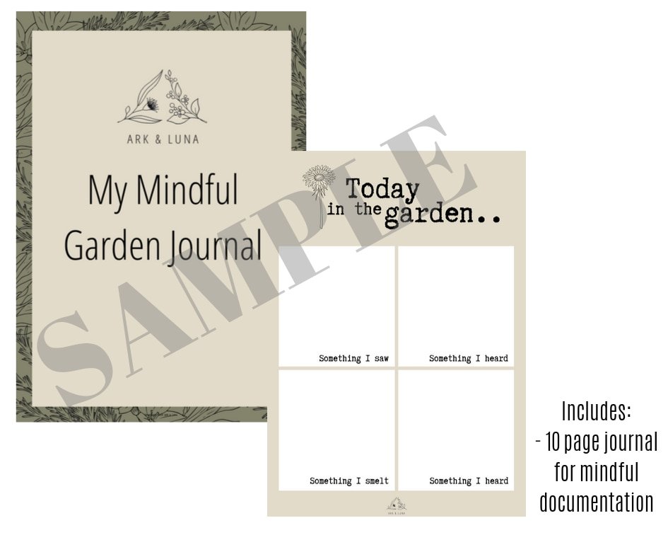 Mindful Garden Journal - Printable Digital Download